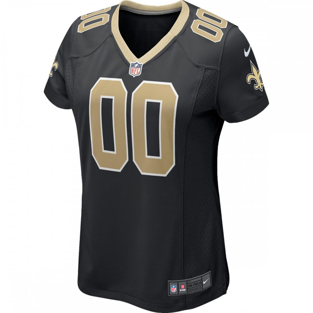 New Orleans Saints Nike Women's Custom Game Jersey - Black-GridironStore